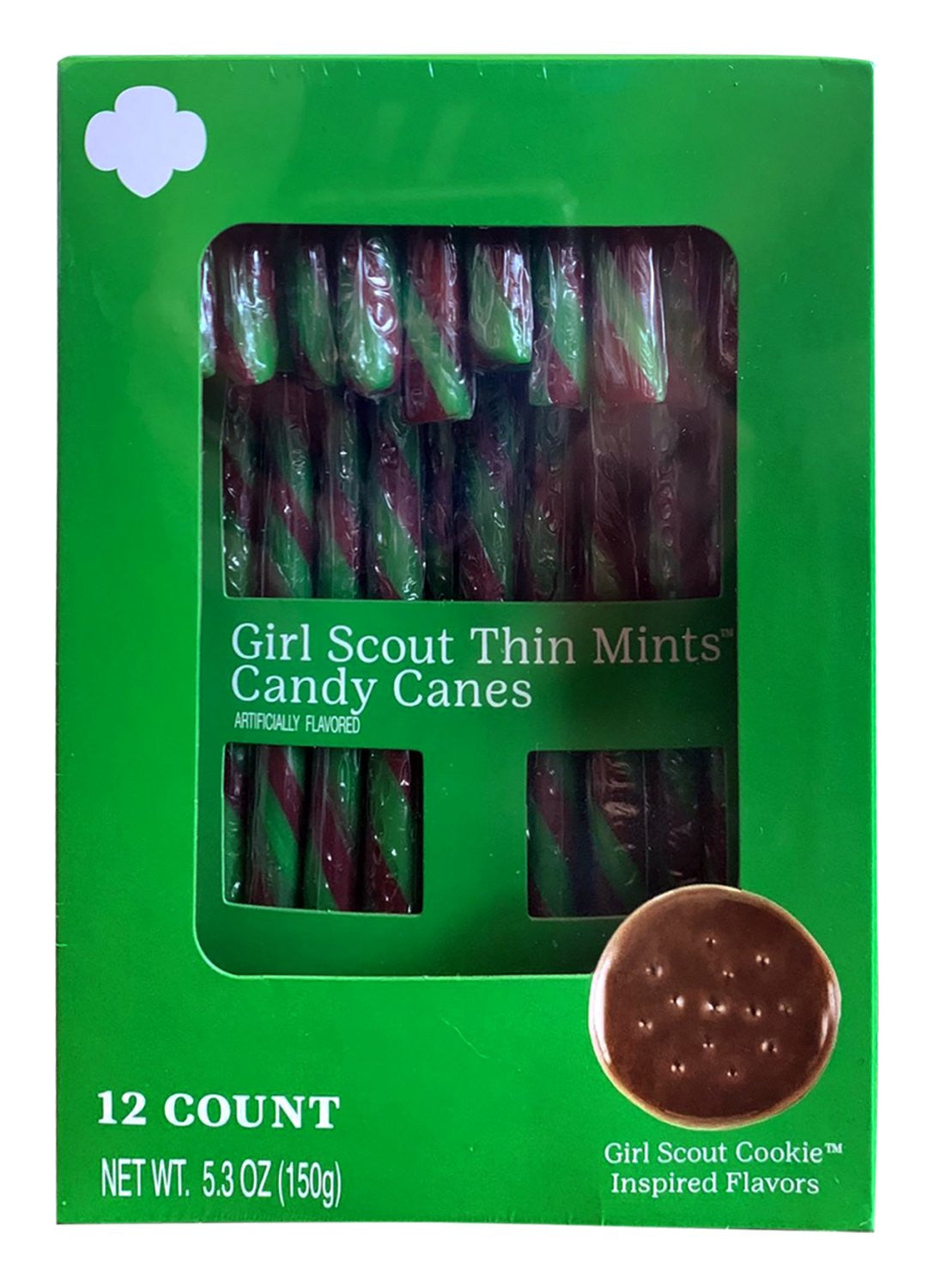 Girl Scout Thin Mint Candy Canes