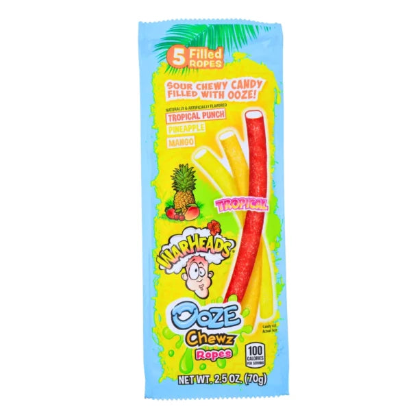 Warheads Ooze Chews Tropical Ropes.