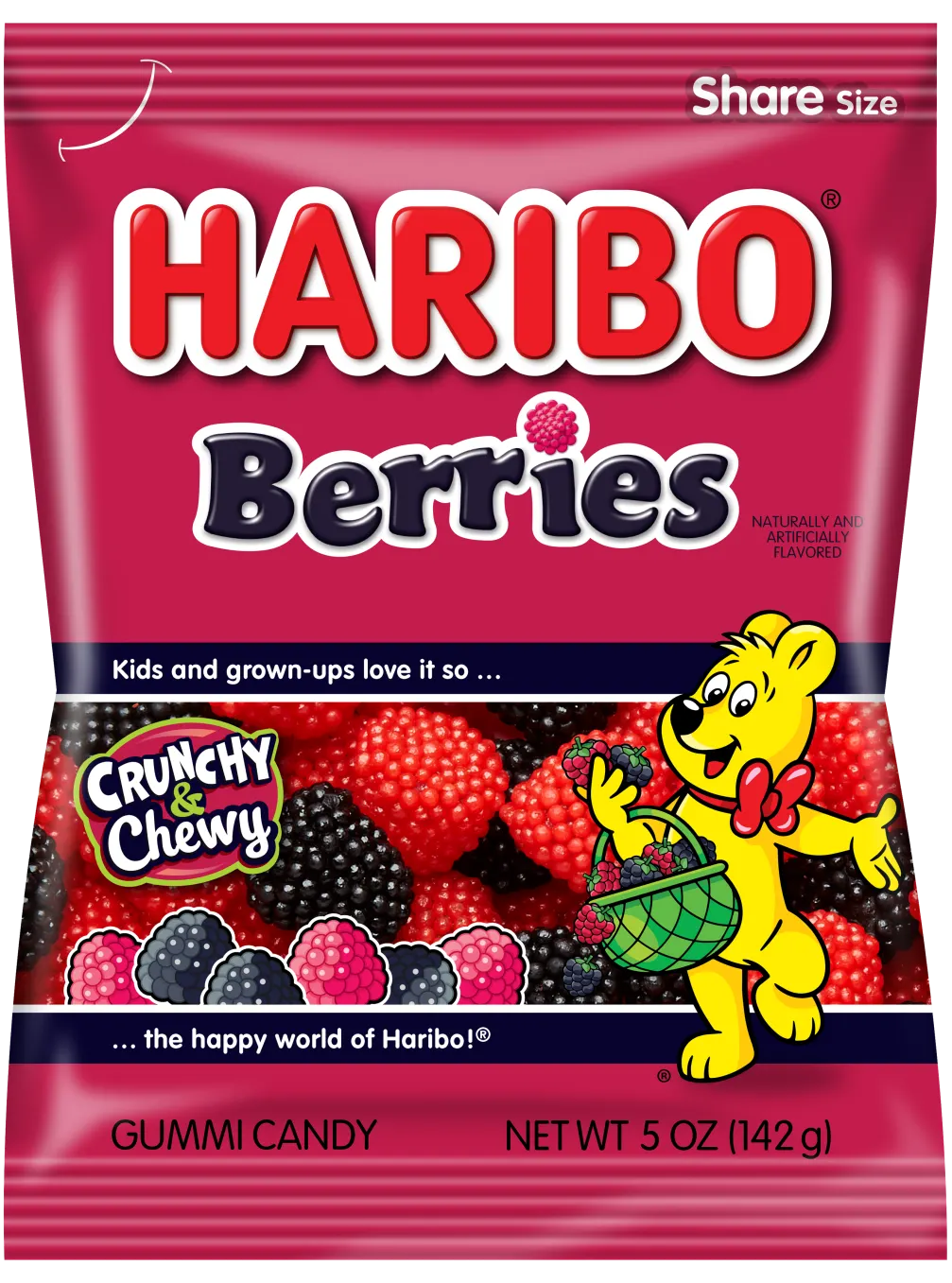 Haribo Berries Share Size.