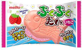 Puku Taiyaki Strawberry Chocolate Wafer