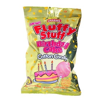 Charms Fluffy Stuff Birthday Cake Cotton Candy.