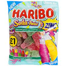 Haribo Soda twists.