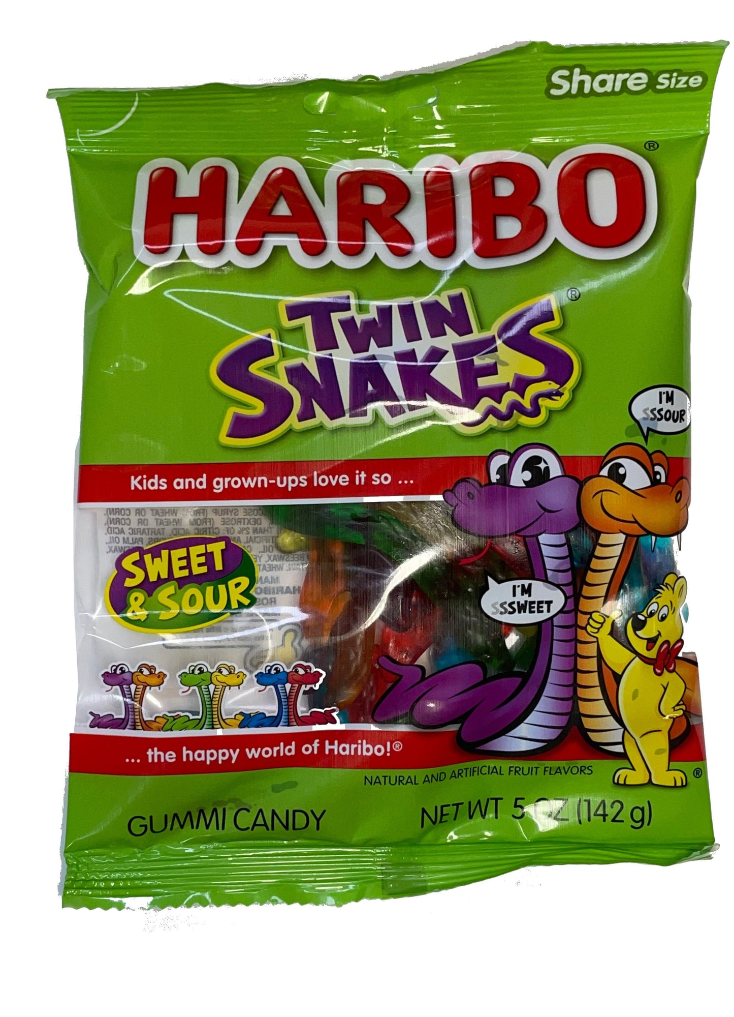 Haribo Twin Snakes - Share Size.