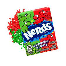Nerds Watermelon and Cherry.