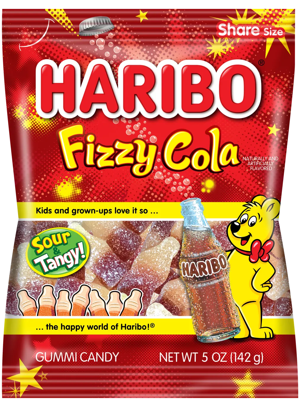 Haribo Fizzy Cola Share Size.