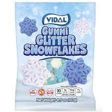 Vidal Gummi Glitter Snowflakes