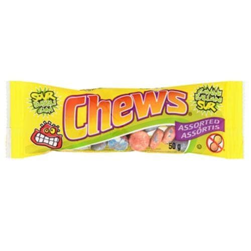 Chews Sour Bubble Gum